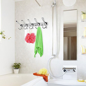 DA200A WIESZAK ŚCIENNY 40CM SREBRNY