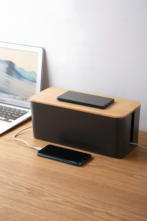 AG381D ORGANIZER NA KABLE LISTWY CZARNY