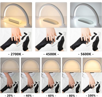 Profesjonalna lampa LED Moon 36W do salonu kosmetycznego, manicure, tatuażu