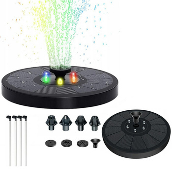 Solarna FONTANNA z Pompką do Oczka Wodnego LED RGB 150L/h ZD70G