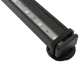 Lampka LED RGB do akwarium 28 cm z pilotem – 16 trybów, bąbelki, IP68