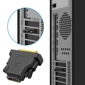 Adapter Gniazdo HDMI na Wtyk DVI Male Gold HD6 