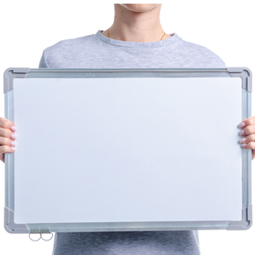 Tablica suchościeralna magnetyczna 60x40 cm z akcesoriami – biuro, szkoła, dom