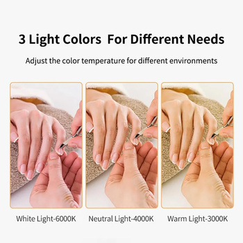 Profesjonalna lampa LED Moon 36W do salonu kosmetycznego, manicure, tatuażu