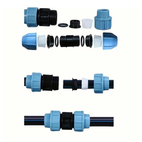 Zawór czerpalny do mauzera IBC 1000L S60x6 – kran 3/4" na sztywnej rurze PVC, szybkozłącze ogrodowe