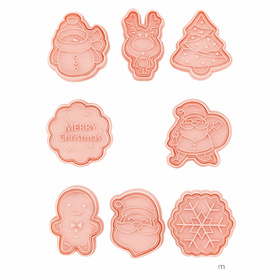 DA542 ŚWIĄTECZNE FOREMKI DO CIASTEK 8SZT