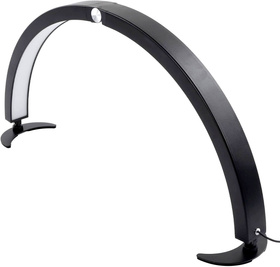 Składana lampa LED półksiężyc 40W – czarna, regulacja barwy i jasności, pilot