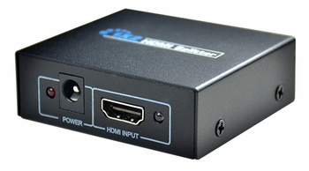 Splitter HDMI 1x2 – Rozdzielacz Sygnału Full HD i 4K, wysoka jakość, 2 wyjścia HDMI czarny HD28C