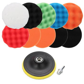 Zestaw POLERSKI Gąbki Futro Głowica 12 elementów