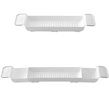 Rozkładana PÓŁKA na Wannę Regulowana 55-78cm biała SL13