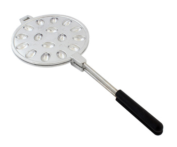 Metalowa forma do ciastek orzechy włoskie – szybkie pieczenie na kuchenkach gazowych, wygodne uchwyty, 16 ciasteczek na raz AG670