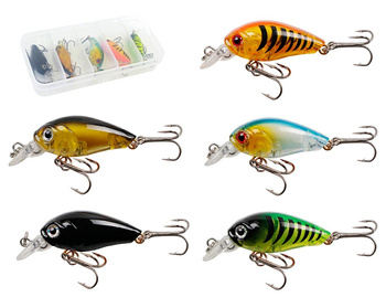 AG103 ZESTAW WOBLERÓW 3D Z GRZECHOTKĄ