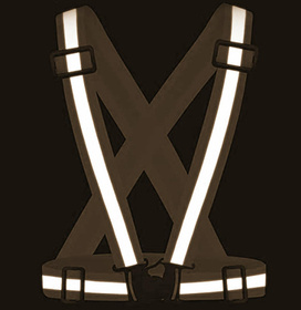 AG590B SZELKI ODBLASKOWE KAMIZELKA BLACK