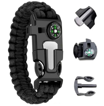 DA99 BRANSOLETKA SURVIVAL 5W1 BLACK