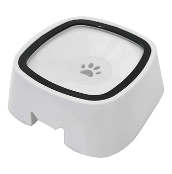 Pojemna Miska dla Kota – Zapobiega Rozlewaniu, Łatwe Czyszczenie, Estetyczny Wygląd, 1L biała AG926