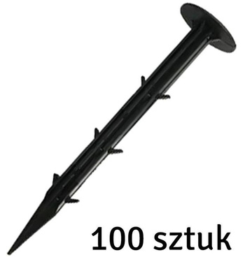Szpilki Mocujące do Agrowłókniny – Zestaw 100 Sztuk, Wytrzymałe, Szybkie Mocowanie AG940