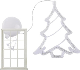 Lampka świąteczna LED ZD169A choinka 19 cm – dekoracja bożonarodzeniowa, ciepłe białe światło