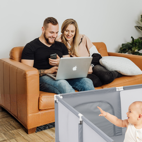 Kojec dla dzieci 200x180 XXL – duży suchy basen z torbą i uchwytami