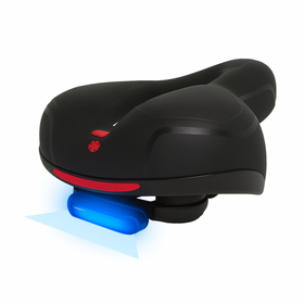 RW5I  ŻELOWE SIODEŁKO ROWEROWE LAMPKA