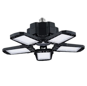 Składana lampa sufitowa LED 125 diod E27, regulowane ramiona, energooszczędne oświetlenie, czarna