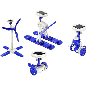 Zestaw Solarny 6 w 1 – Edukacyjna Zabawka dla Dzieci – wiatrak, helikopter, samochód i więcej AG211D