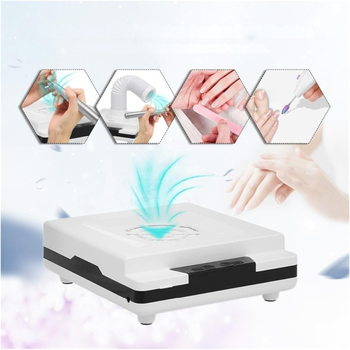 Profesjonalny pochłaniacz pyłu 60W z lampą LED – elastyczna rura 360°, filtr wymienny, manicure