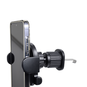 Uniwersalny uchwyt samochodowy 360° – mocowanie do kratki nawiewu, kompatybilny ze smartfonami czarny AP32