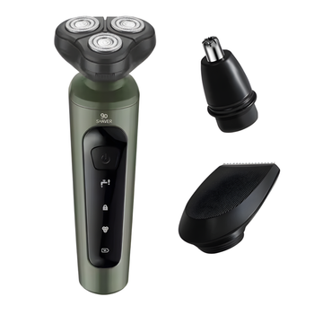 Golarka męska 5W 3w1 – trymer do brody, włosów i nosa USB-C, akumulatorowa