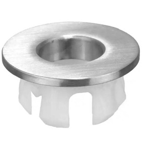 ROZETA Otworu Przelewowego do Umywalki 30mm srebrna DA96