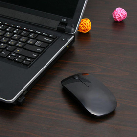 BEZPRZEWODOWA MYSZ OPTYCZNA do Laptopa SLIM czarna AK278C 