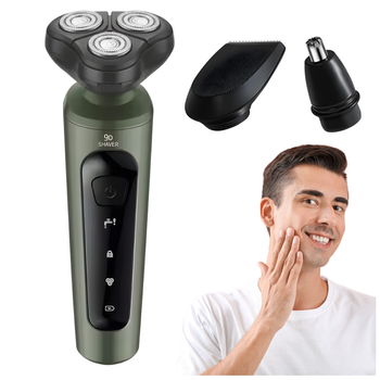 Golarka męska 5W 3w1 – trymer do brody, włosów i nosa USB-C, akumulatorowa