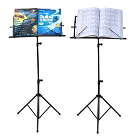 Pulpit do nut na trójnogu – regulacja wysokości, składany, stabilny, idealny dla muzyków, pokrowiec w zestawie 64-136cm czarny ST10