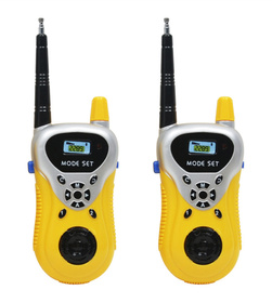2x WALKIE TALKIE Krótkofalówka Komunikator do 100m 2sztuki żółty AG490
