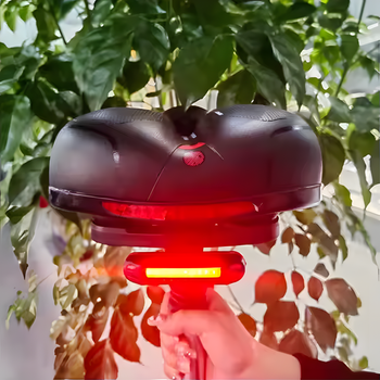 RW5I  ŻELOWE SIODEŁKO ROWEROWE LAMPKA