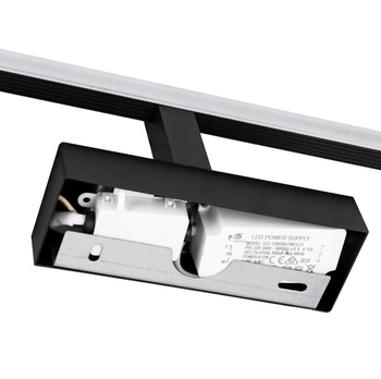 KINKIET łazienkowy LED do montażu nad lustrem 40cm czarny ZD121