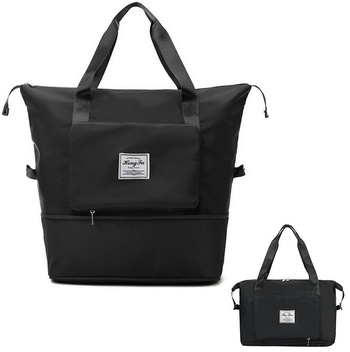 Torba podróżna z rozkładanym dnem - pojemna, lekka i wygodna w podróży czarna DA80A