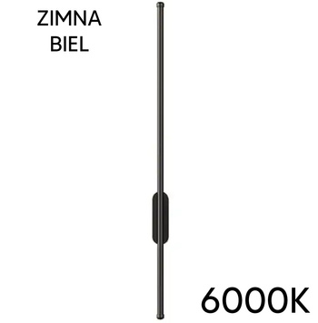 Wewnętrzna LAMPA Ścienna Kinkiet LED 2000lm zimna biel 15W czarna ZD116A