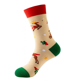 Skarpety świąteczne damskie renifery 36-39 bawełniane ciepłe prezent