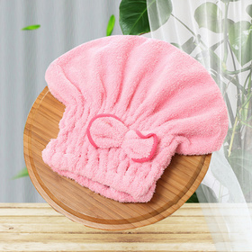 CZEPEK RĘCZNIK do Włosów Chłonny Uniwersalny 24x9cm różowy BQ22B