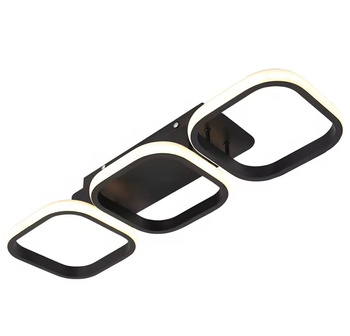 Nowoczesna lampa sufitowa LED 3 taśmy transformator 33W neutralna biel 