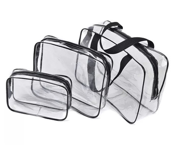 BQ60 ZESTAW KOSMETYCZEK TRANSP. 3SZT