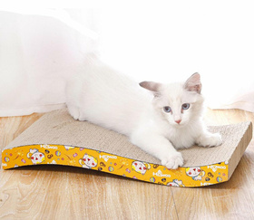 Drapak tekturowy dla kota poziomy – fala, leżak z kocimiętką