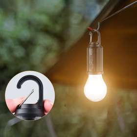 Lampka kempingowa LED USB-C z akumulatorem i haczykiem – wodoodporna, 3 tryby świecenia