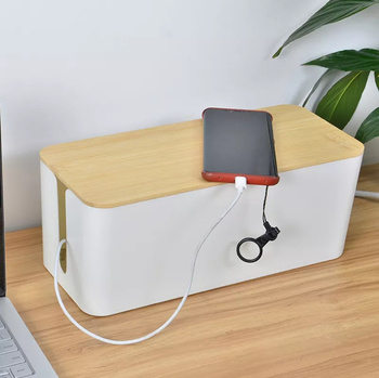 AG381E ORGANIZER NA KABLE LISTWY BIAŁY