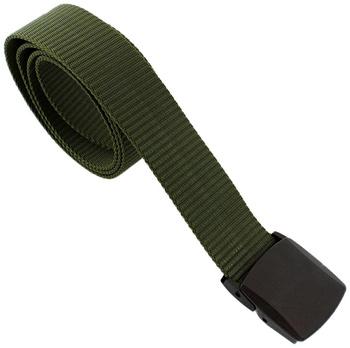 PASEK do SPODNI Parciany Regulowany z Klamrą 120cm khaki BQ48B