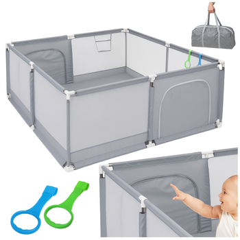 Kojec dla dzieci 200x180 XXL – duży suchy basen z torbą i uchwytami