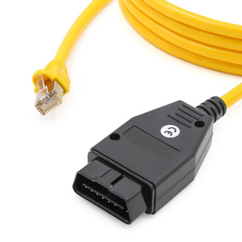 Kabel diagnostyczny BMW ENET OBD – kodowanie, programowanie, E-SYS, ISTA, INPA żółty