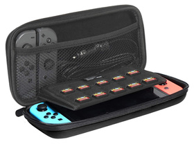Twarde etui do Nintendo Switch – pokrowiec podróżny z kieszenią na gry i akcesoria 