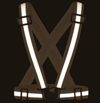 AG590B SZELKI ODBLASKOWE KAMIZELKA BLACK