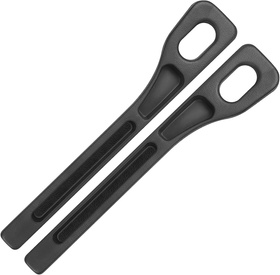 Wypełniacz szczeliny między fotelami samochodu – 2 szt. czarne, z pojemnikami i wycięciem na pas